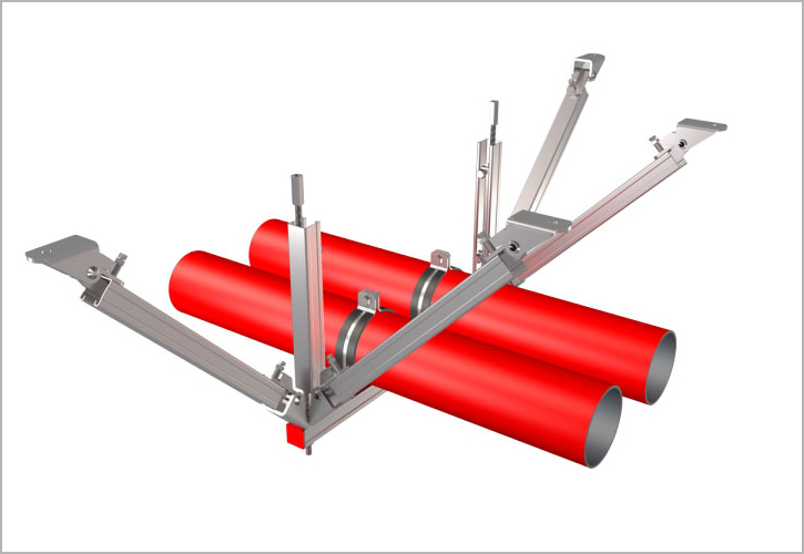 多水管抗震支吊架